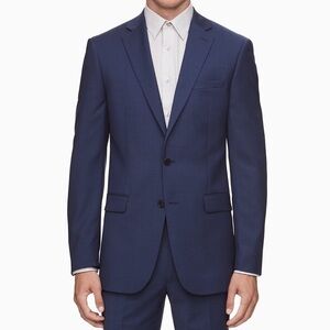 🌻NEW w/Tags Calvin Klein Slim Fit Blue Suit Jacket Size 40 Regular
